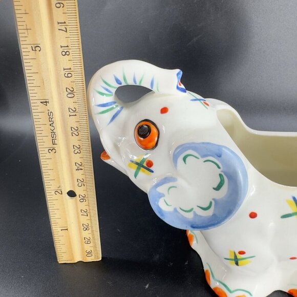 Antique German Pottery Elephant Shaped Sugar And Creamer Set Marked Germany VTG - Picture 4 of 16